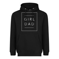 Black father of girls tee, proud new girl dad t shirt Heavyweight Hoodie - linhVisuals