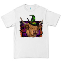 White highland cow halloween Premium Tee - RanaPortraitStore