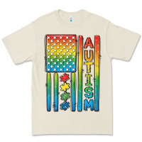Bone Autism American Flag Premium Tee - CowGirlArtShop
