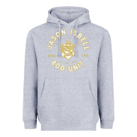 Heather Grey jason isbell and the 400 unit Heavyweight Hoodie - linhVisuals