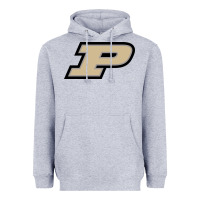 Heather Grey purdue boilermakers Heavyweight Hoodie - linhVisuals