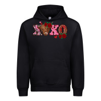 Black xoxo highland cow Urban Hoodie - RanaPortraitStore