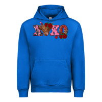 Cobalt xoxo highland cow Urban Hoodie - RanaPortraitStore