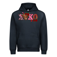 Navy xoxo highland cow Urban Hoodie - RanaPortraitStore