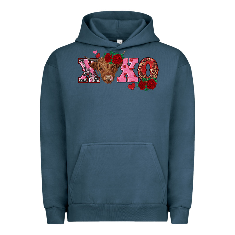 Xoxo Highland Cow Urban Hoodie by RanaPortraitStore | Teevron