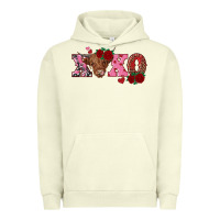 Pigment Pistachio xoxo highland cow Urban Hoodie - RanaPortraitStore