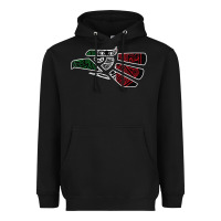 Black hecho en mexico aztec calendar mexican eagle t shirt Heavyweight Hoodie - linhVisuals