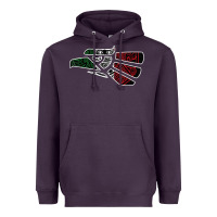 Plum hecho en mexico aztec calendar mexican eagle t shirt Heavyweight Hoodie - linhVisuals