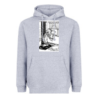 Heather Grey calvin Heavyweight Hoodie - linhVisuals