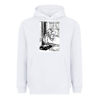 White calvin Heavyweight Hoodie - linhVisuals