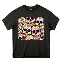 Asphalt cinco de mayo skull Heavy Core Tee - CowGirlArtShop