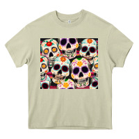 Mossy cinco de mayo skull Heavy Core Tee - CowGirlArtShop