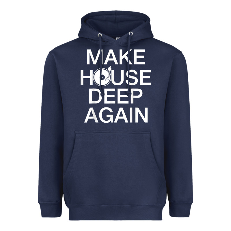 Make House Deep Again House Music Turntable T Shirt Heavyweight Hoodie by linhVisuals | Teevron