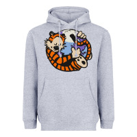 Heather Grey calvin Heavyweight Hoodie - linhVisuals