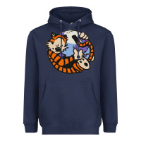 Navy calvin Heavyweight Hoodie - linhVisuals
