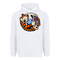 White calvin Heavyweight Hoodie - linhVisuals