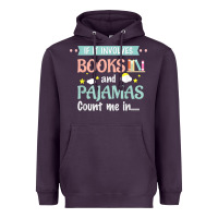 Plum if it involves books and pajamas book lover gift tee t shirt Heavyweight Hoodie - linhVisuals