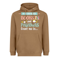 Toasted Coconut if it involves books and pajamas book lover gift tee t shirt Heavyweight Hoodie - linhVisuals