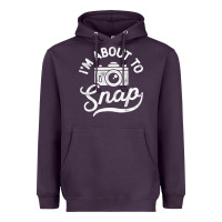 Plum i'm about to snap photography photographer camera men women t shirt Heavyweight Hoodie - linhVisuals