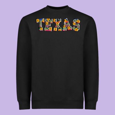 Texas Serape Sunflower Heavyweight Sweatshirt Designed By Adodesignshop