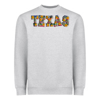 Heather Grey texas serape sunflower Heavyweight Sweatshirt - AdoDesignShop