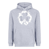 Heather Grey irish pride clover leaf  saint irish pats st. patrick's day t shirt Heavyweight Hoodie - linhVisuals