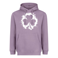 Lavender irish pride clover leaf  saint irish pats st. patrick's day t shirt Heavyweight Hoodie - linhVisuals