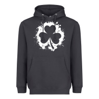 Smoke irish pride clover leaf  saint irish pats st. patrick's day t shirt Heavyweight Hoodie - linhVisuals