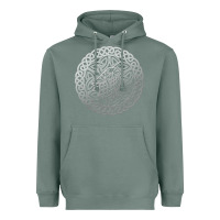 Sage ireland celtic knotwork design ornament wolf original celtic pullover Heavyweight Hoodie - linhVisuals