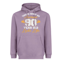 Lavender 90th birthday novelty gift awesome 90 year old t shirt Heavyweight Hoodie - linhVisuals