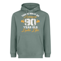 Sage 90th birthday novelty gift awesome 90 year old t shirt Heavyweight Hoodie - linhVisuals