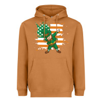 Meerkat dabbing leprechaun irish american flag Heavyweight Hoodie - linhVisuals