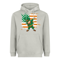 Moon Dust dabbing leprechaun irish american flag Heavyweight Hoodie - linhVisuals