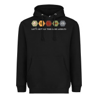 Black let's settle this like adults board game night shirt Heavyweight Hoodie - linhVisuals