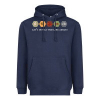Navy let's settle this like adults board game night shirt Heavyweight Hoodie - linhVisuals