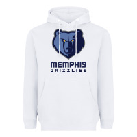 White suitable-memphis-grizzlies-worn Heavyweight Hoodie - linhVisuals