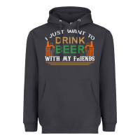Smoke i just want to drink with my friends Heavyweight Hoodie - linhVisuals
