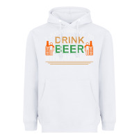 White i just want to drink with my friends Heavyweight Hoodie - linhVisuals