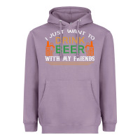 Lavender i just want to drink with my friends Heavyweight Hoodie - linhVisuals