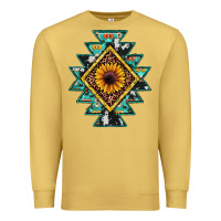 Antique Gold aztec leopard sunflower Premium Sweatshirt - JahusDesignShop