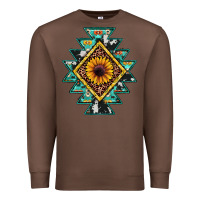 Chestnut aztec leopard sunflower Premium Sweatshirt - JahusDesignShop