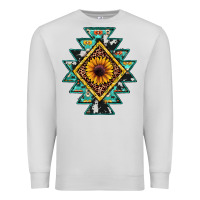 Dove Grey aztec leopard sunflower Premium Sweatshirt - JahusDesignShop