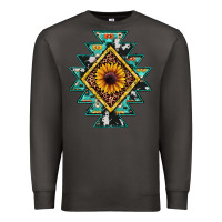 Smoke aztec leopard sunflower Premium Sweatshirt - JahusDesignShop