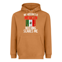 Meerkat my husband is mexican nothing scares me funny husband zip hoodie Heavyweight Hoodie - linhVisuals