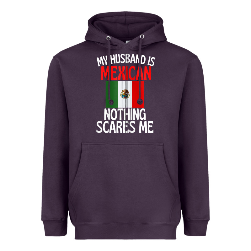 My Husband Is Mexican Nothing Scares Me Funny Husband Zip Hoodie Heavyweight Hoodie by linhVisuals | Teevron