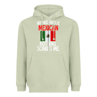 Matcha my husband is mexican nothing scares me funny husband zip hoodie Heavyweight Hoodie - linhVisuals
