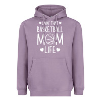 Lavender basketball t  shirt basketball mom life t  shirt Heavyweight Hoodie - linhVisuals