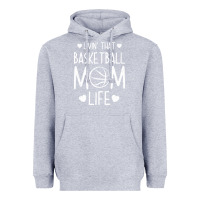 Heather Grey basketball t  shirt basketball mom life t  shirt Heavyweight Hoodie - linhVisuals