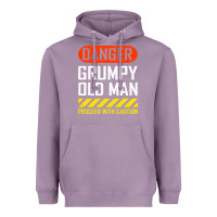 Lavender funny danger grumpy old man sarcastic saying, retirement t shirt Heavyweight Hoodie - linhVisuals