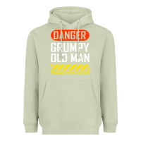 Matcha funny danger grumpy old man sarcastic saying, retirement t shirt Heavyweight Hoodie - linhVisuals